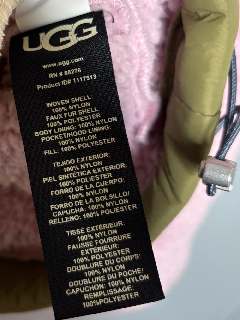 UGG IGGY SHERPA HALF ZIP HOODED JACKET - Picture 6 of 10